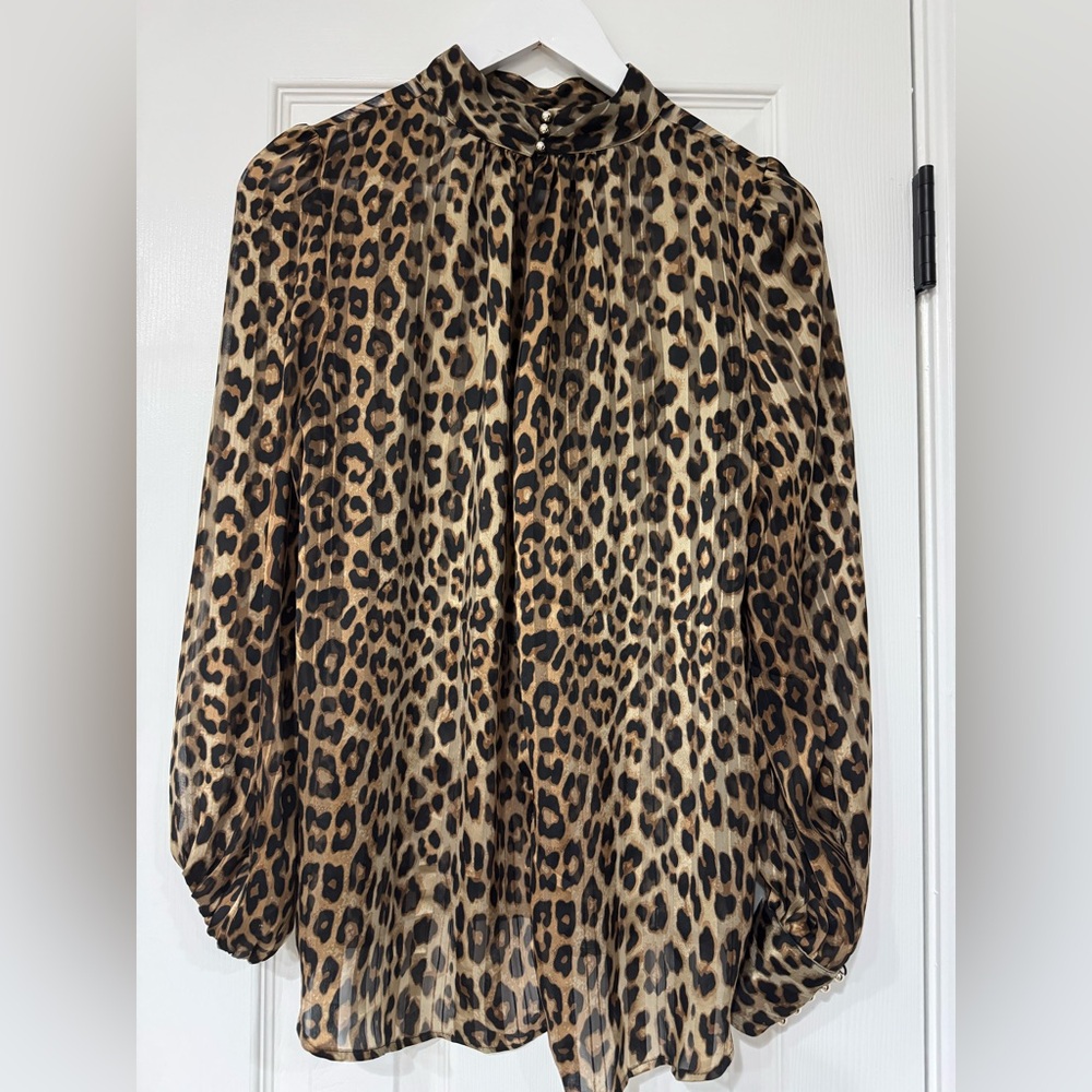 NWOT H&M Leopard Print Blouse
